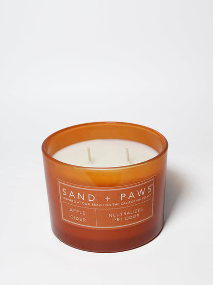 Sand + Paws Apple Cider 12 oz scented candle