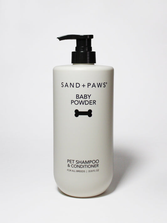 Sand + Paws Pet Shampoo & Conditioner - Baby Powder