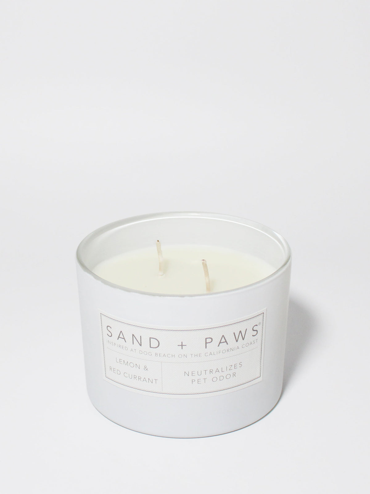 Sand + Paws Lemon & Red Currant 12 oz scented candle
