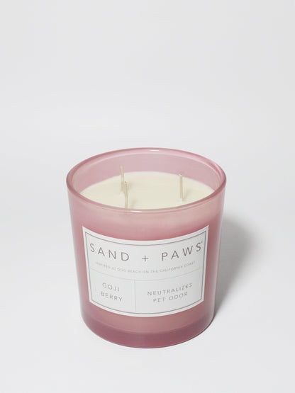 Sand + Paws Goji Berry 21 oz scented candle