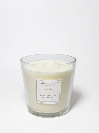 Lemongrass & Ginger Natural Home 31 oz scented candle